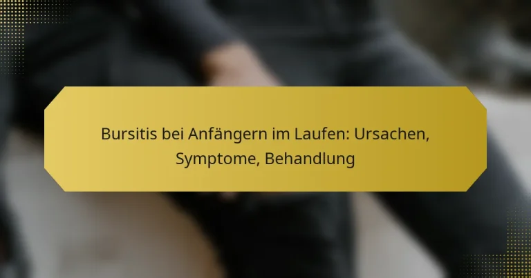 Bursitis bei Anfängern im Laufen: Ursachen, Symptome, Behandlung
