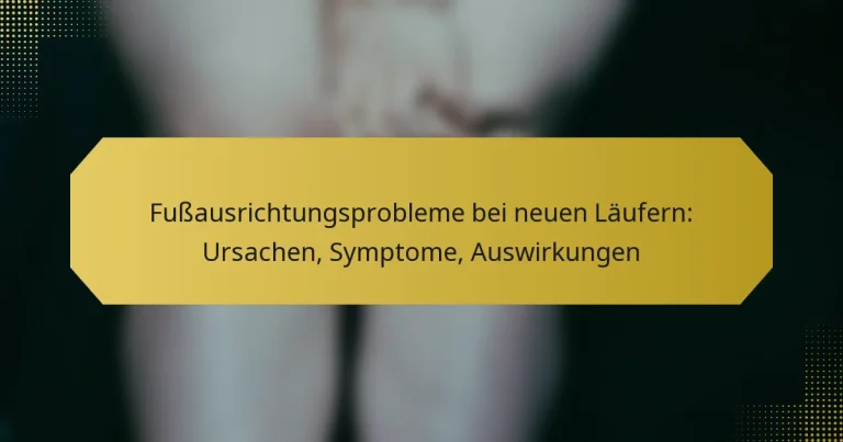 Fußausrichtungsprobleme bei neuen Läufern: Ursachen, Symptome, Auswirkungen