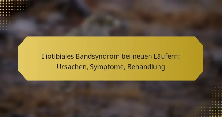 Iliotibiales Bandsyndrom bei neuen Läufern: Ursachen, Symptome, Behandlung