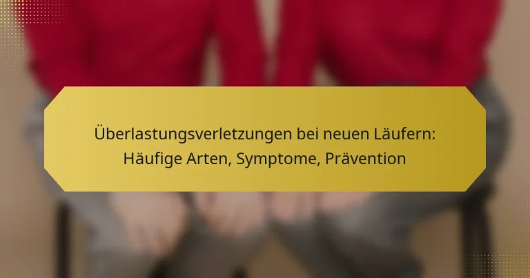 Überlastungsverletzungen bei neuen Läufern: Häufige Arten, Symptome, Prävention